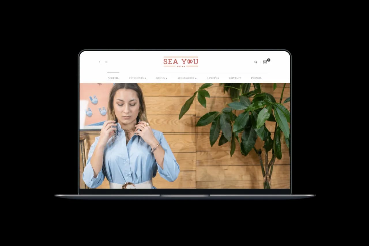 Création boutique en ligne pour boutique de vêtements