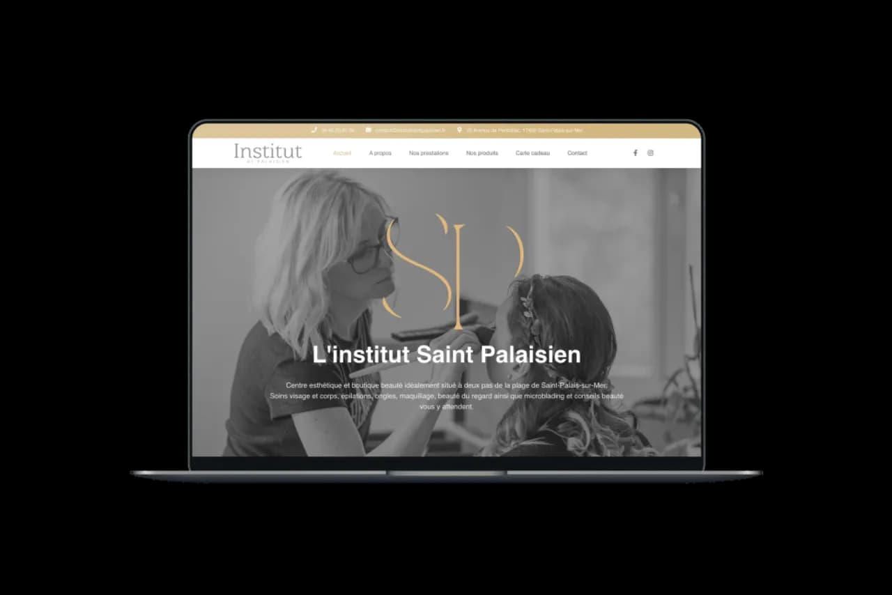 Création site internet vitrine pour un institut de beauté