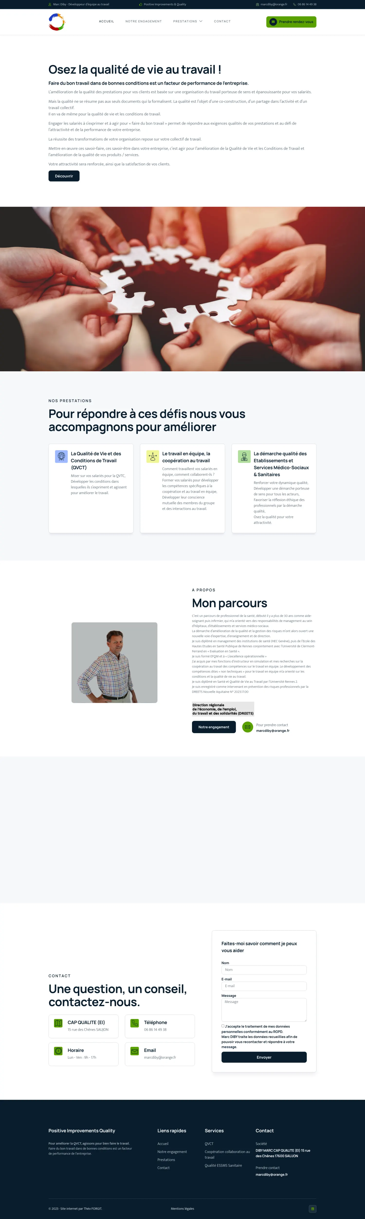 Aperçu du site internet Diby Conseils créé par FORGITWEB · secteur Conseil · Services