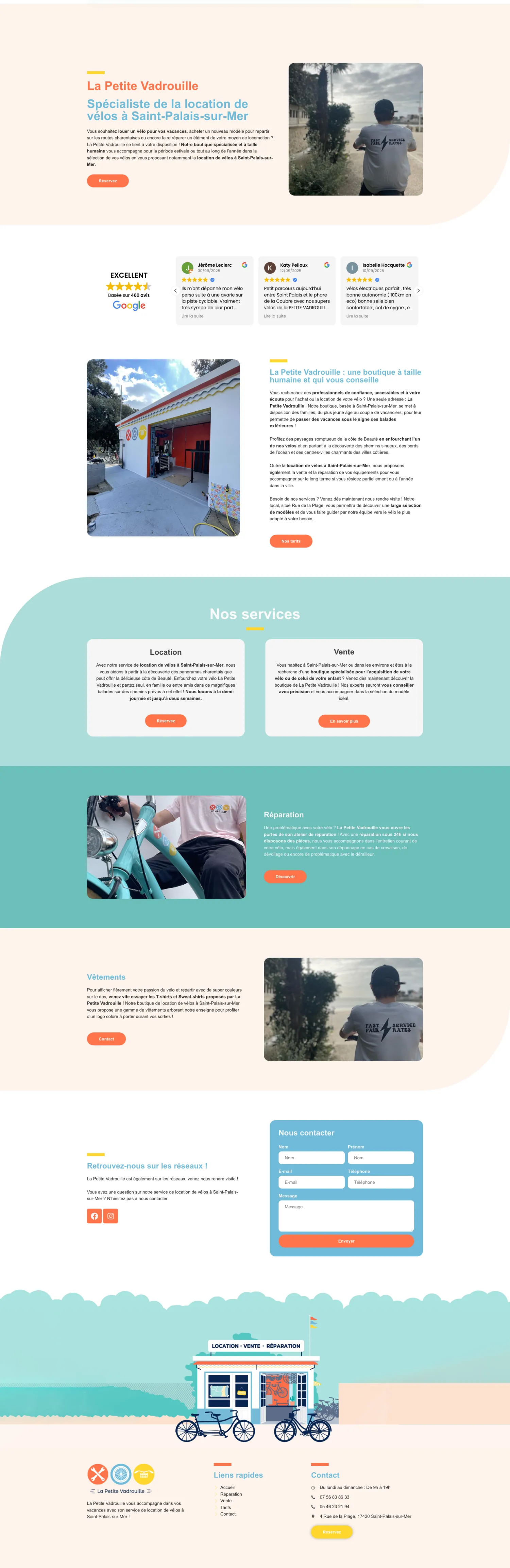 Aperçu du site internet Lapetitevadrouille créé par FORGITWEB · secteur Services