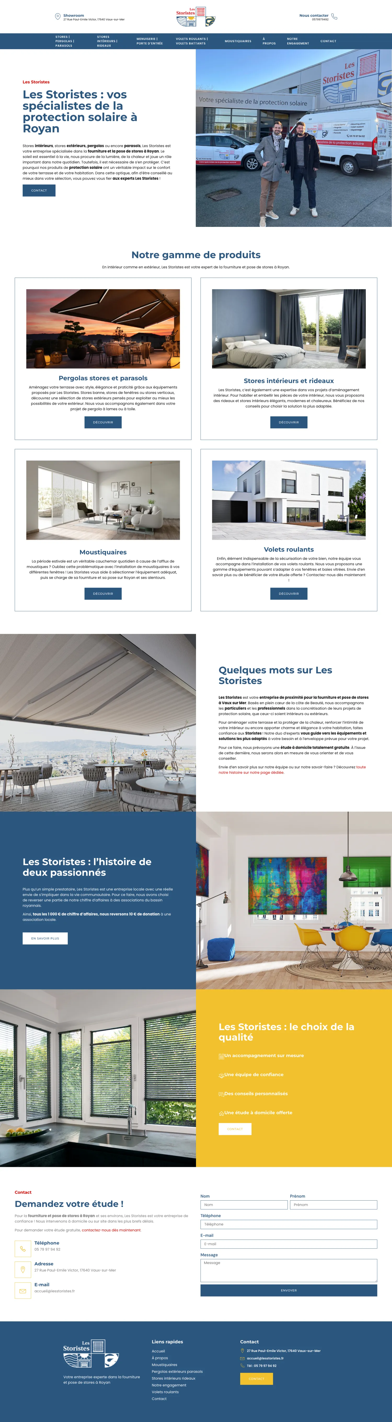 Aperçu du site internet Lestore Royannais créé par FORGITWEB · secteur Services