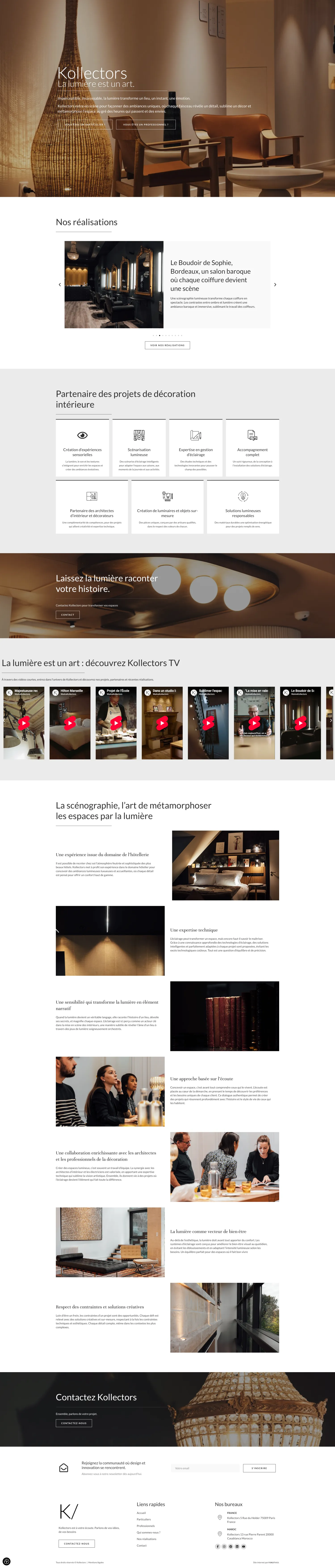 Site Kollectors créé par FORGITWEB agence web Rochefort