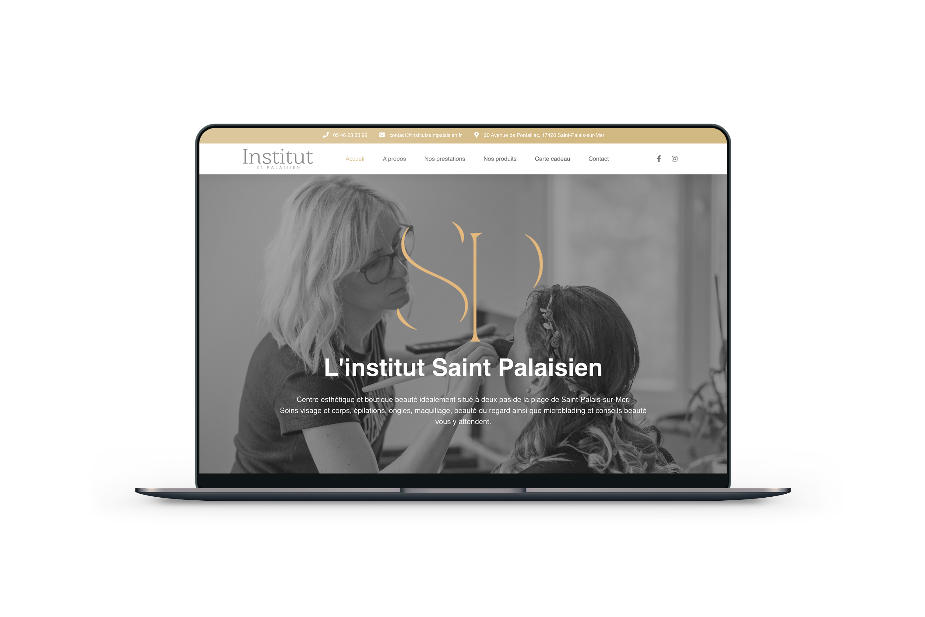 Site internet pour un instut de beauté - Institut Saint Palaisien