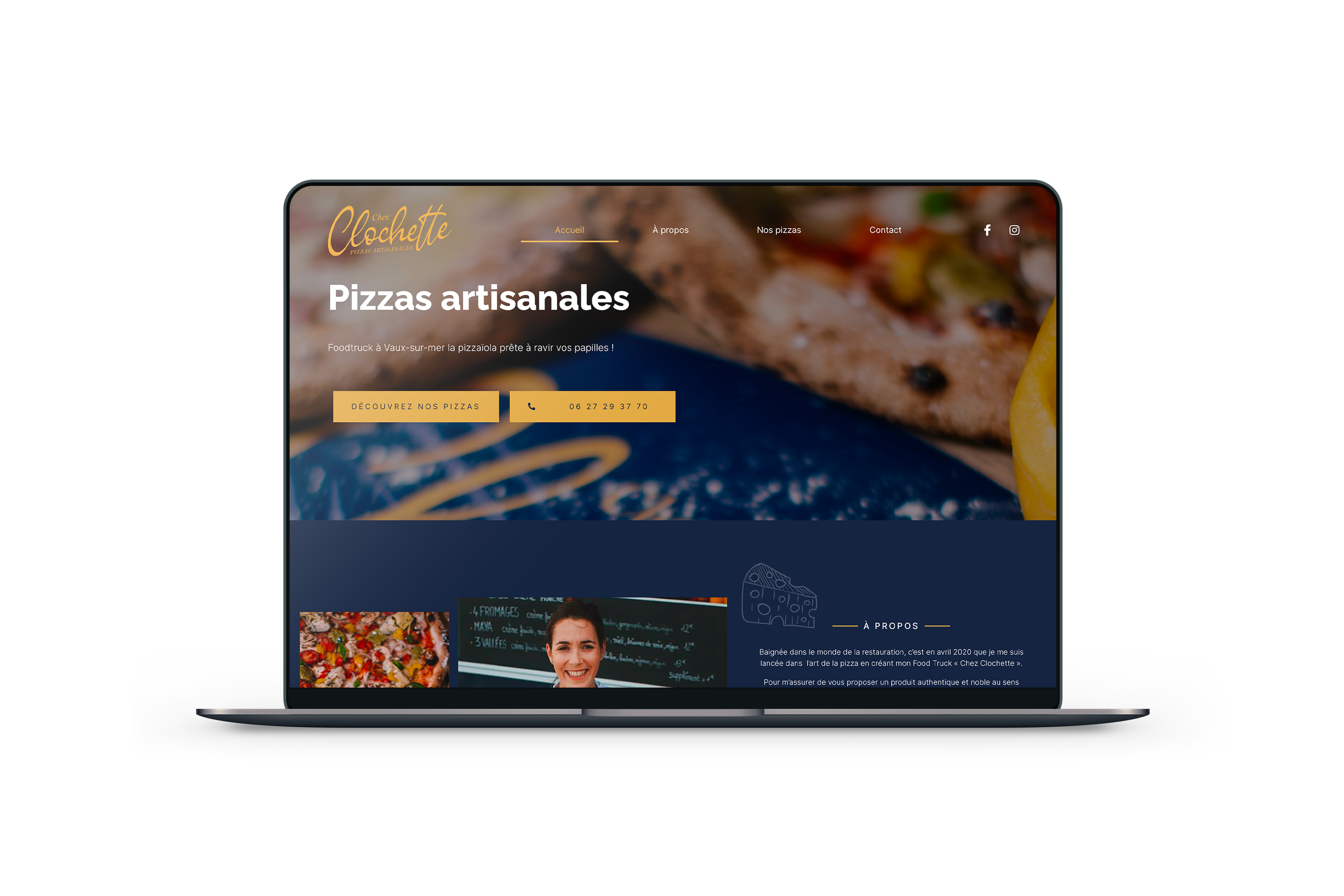 Création site internet vitrine pour Pizzeria