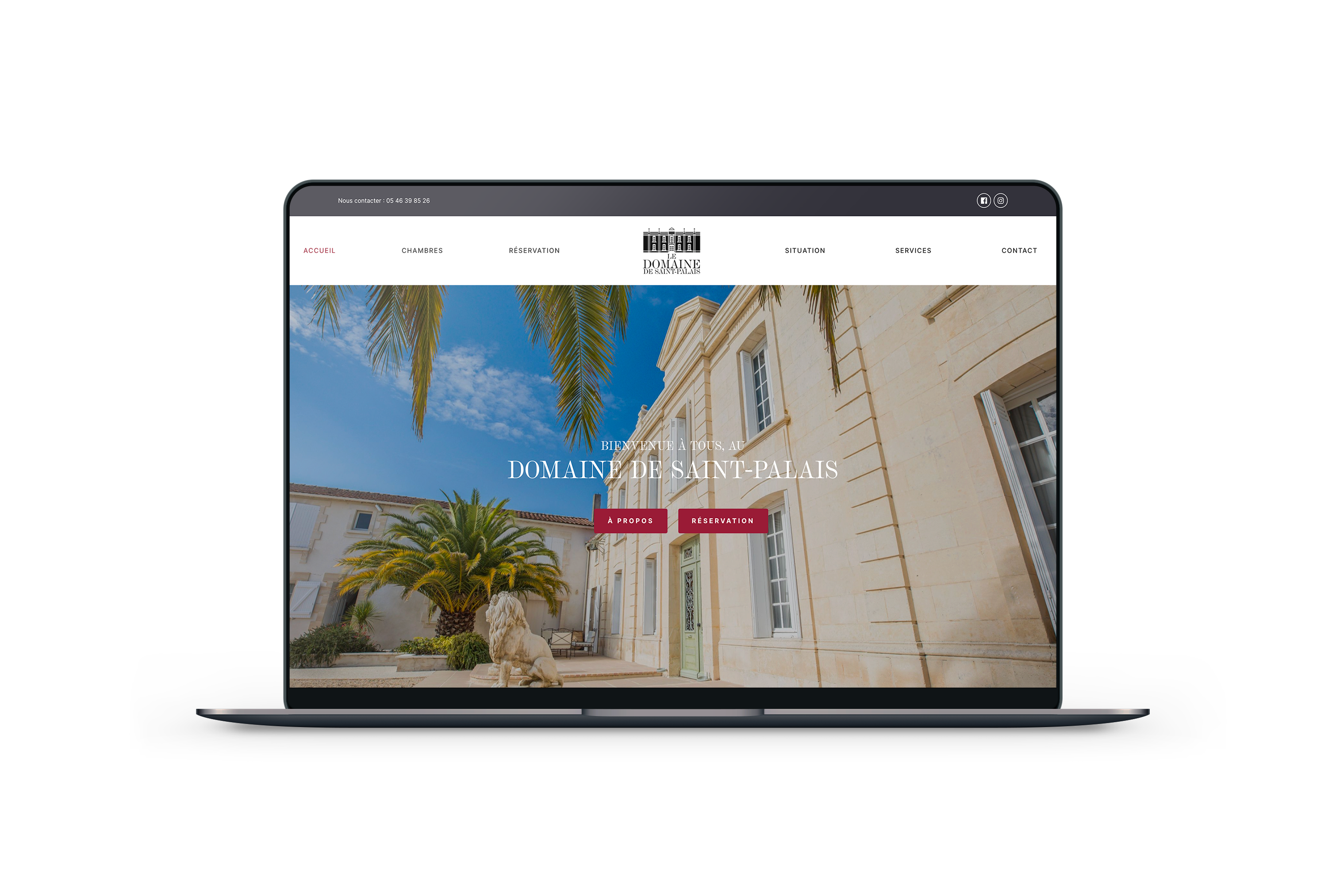 Création site internet vitrine pour un hôtel de charme à Saint-Palais-sur-Mer