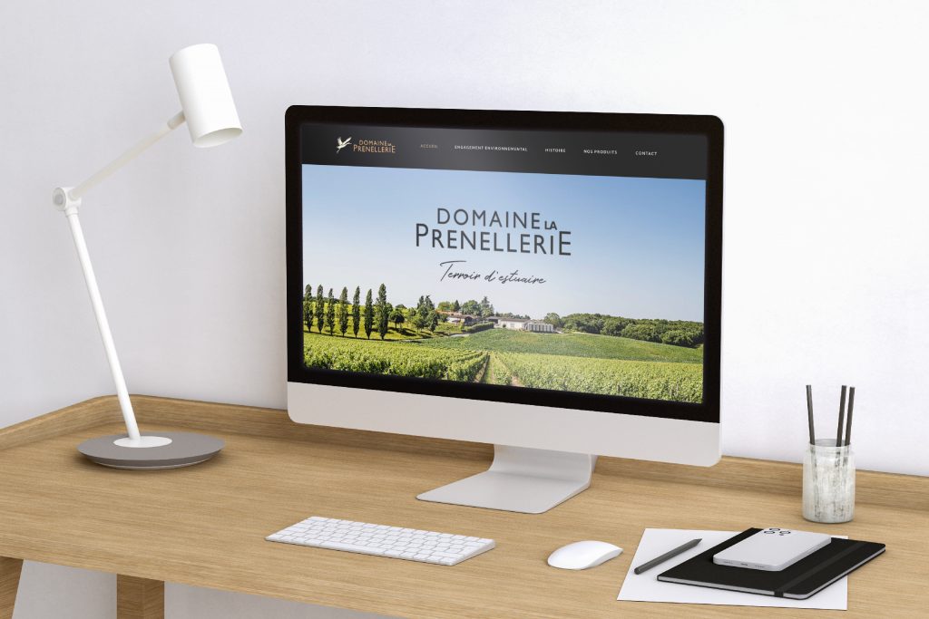 Création site internet catalogue pour vignoble - Domaine La Prenellerie
